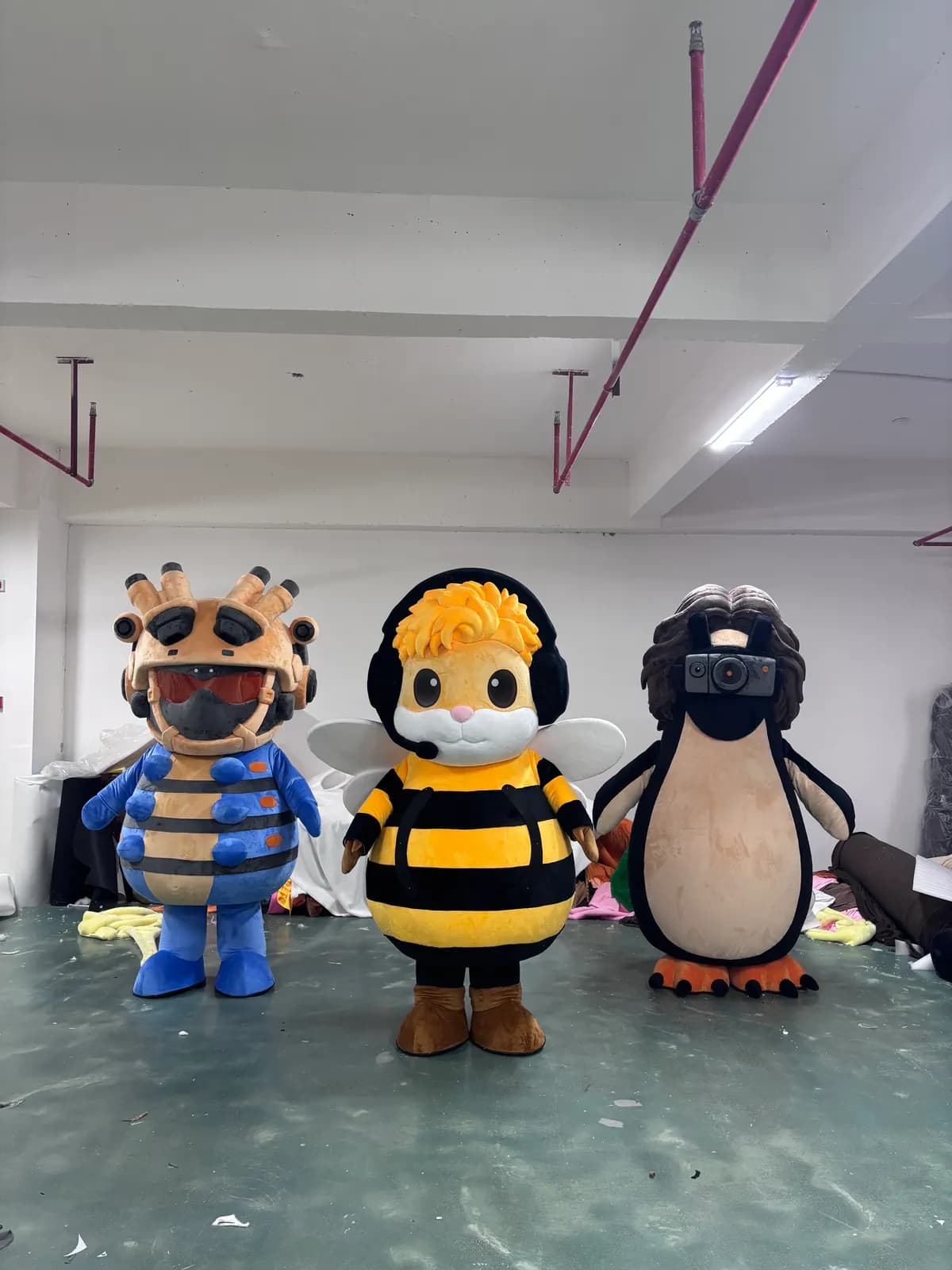 Character Set of Three mascot costume made by Mascot Costume Factory, view 1 of 3